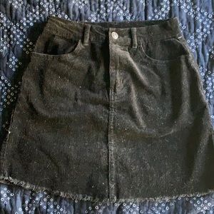 Black Corduroy Skirt
